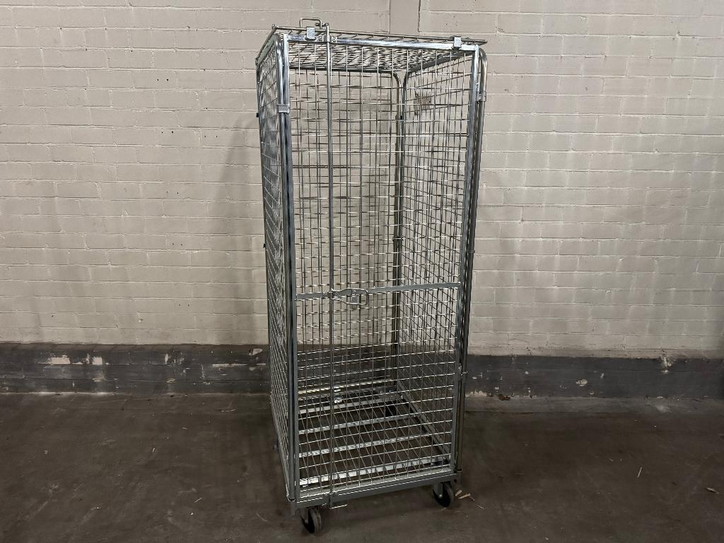 Anti-diefstal rolcontainer 80x72x182cm, 100 liter of meer, Ophalen, Gebruikt, Transportkar