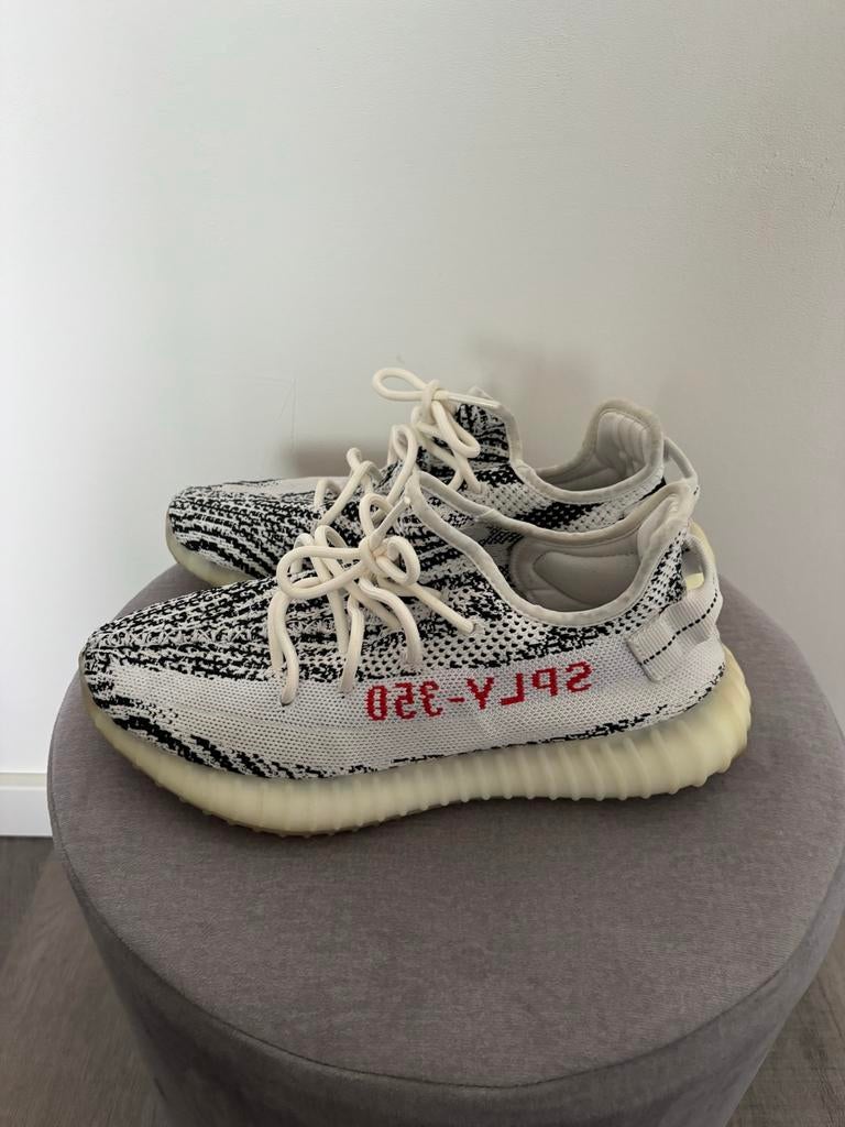 Yeezy Boost 350 V2 OG - US8.5-UK8-EU42, Wit, Ophalen of Verzenden, Sneakers of Gympen, Zo goed als nieuw