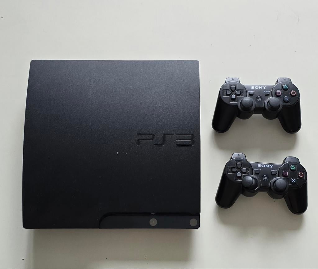 Playstation 3 met 2 controllers, Ophalen, Gebruikt, Met 2 controllers, 250 GB