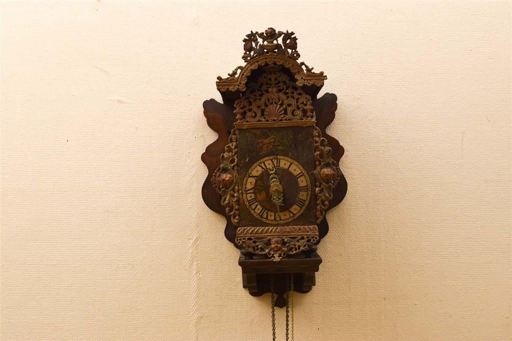 Friese stoelklok 49158, Ophalen of Verzenden, Gebruikt, Wandklok