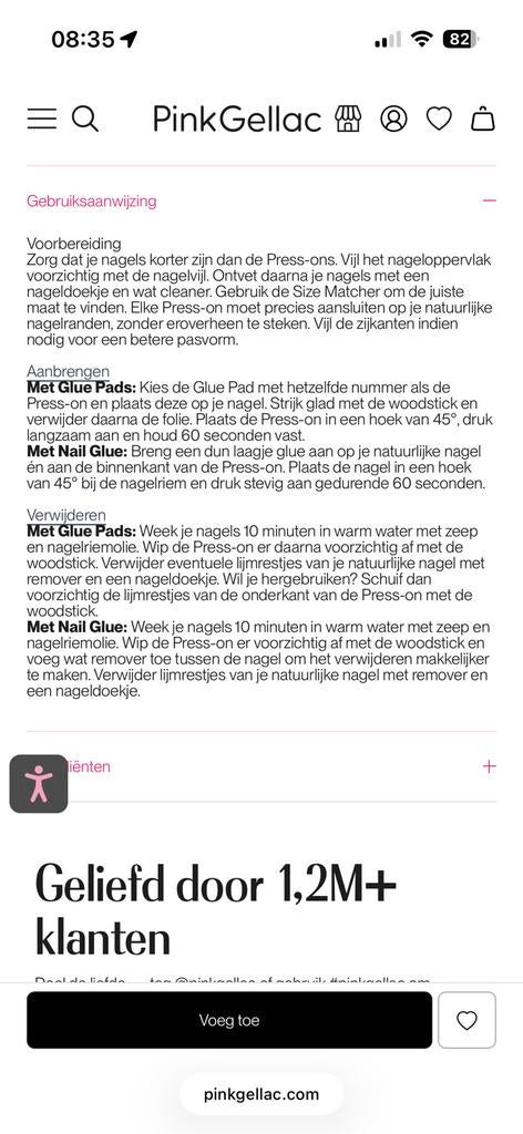 6 pakjes pink gellac nagels press on, Ophalen of Verzenden, Nieuw, Overige kleuren, Handen en Nagels