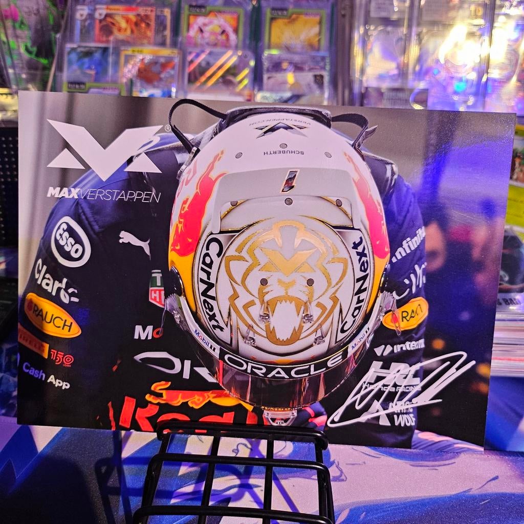 Max Verstappen gesigneerde fotokaart - F1 Collectible, Verzamelen, Automerken, Motoren en Formule 1, Ophalen of Verzenden, Nieuw