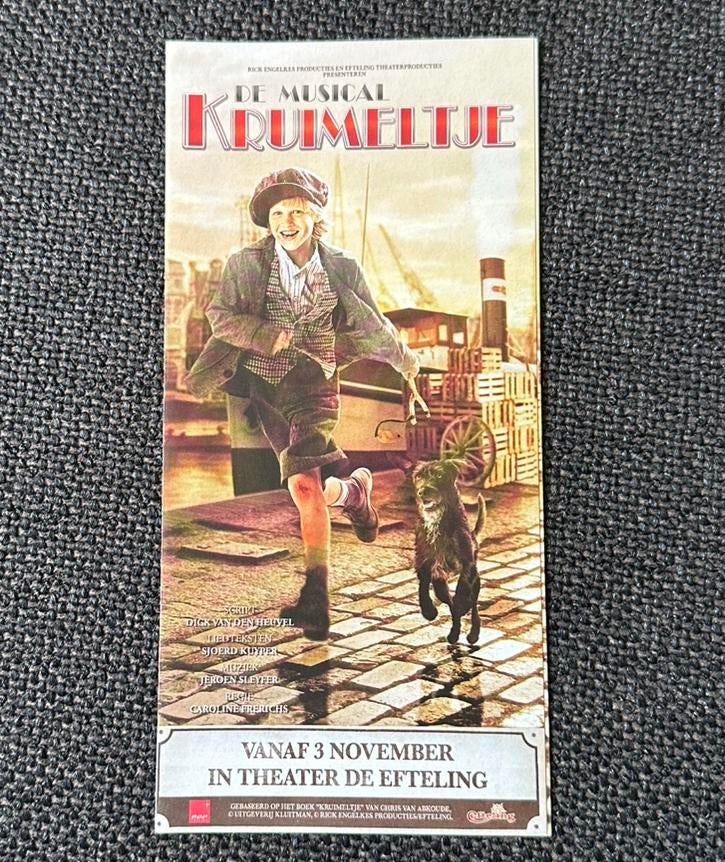 Efteling folder musical Kruimeltje 2010, Ophalen of Verzenden, Zo goed als nieuw, Overige typen