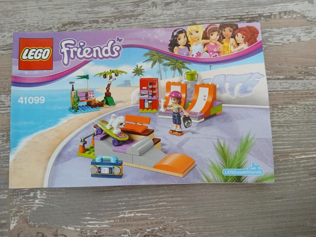 Lego Friends 41099 Heartlake  skate park, Ophalen of Verzenden, Zo goed als nieuw, Complete set, Lego