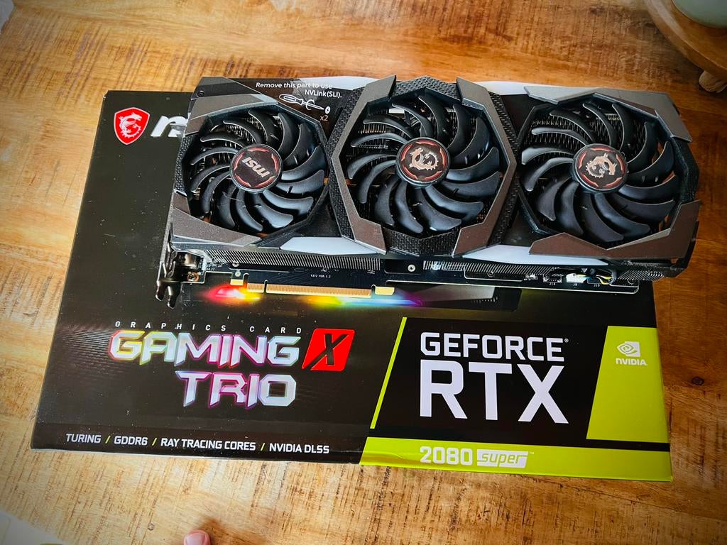 MSI GeForce RTX 2080 Super Gaming X Trio, Computers en Software, Videokaarten, Ophalen of Verzenden, Zo goed als nieuw, GDDR6