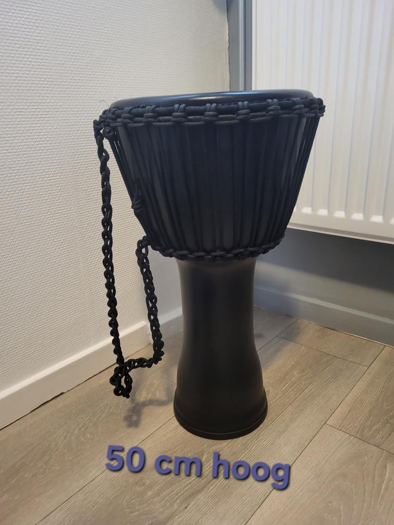 Kunststof djembe zwart, Muziek en Instrumenten, Percussie, Ophalen of Verzenden, Zo goed als nieuw, Trommel