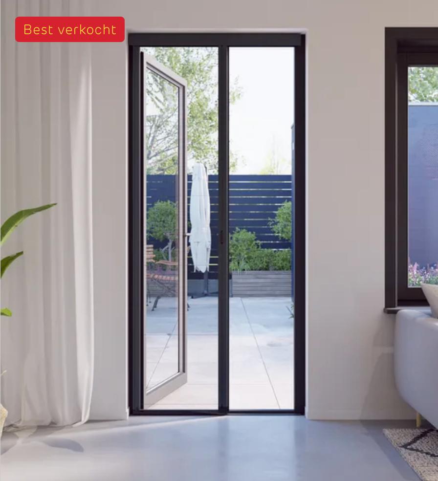 Gloednieuwe plissé deurhor - nooit gebruikt!, Hordeur, Nieuw, Ophalen of Verzenden, 120 cm of meer