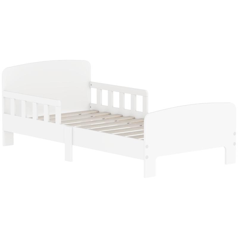 AIYAPLAY Kinderbed met veiligheidsshekken, wit, nieuw, Ophalen, Nieuw, 70 tot 85 cm, 140 tot 160 cm