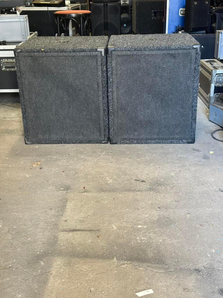 2stuks 18inch baskasten 500w rms, Overige merken, Gebruikt, Subwoofer, Ophalen of Verzenden