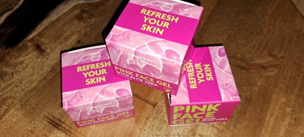 Pink Face Gel met Aloë Vera - 4 stuks, Overige typen, Nieuw, Overige maten, Ophalen of Verzenden