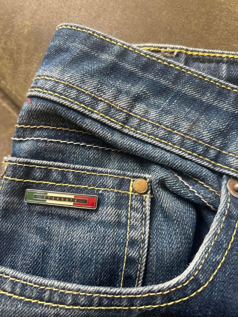 Stangata Italië jeans 36/32 uit Milano, Ophalen of Verzenden, Zo goed als nieuw, Blauw, W36 - W38 (confectie 52/54)