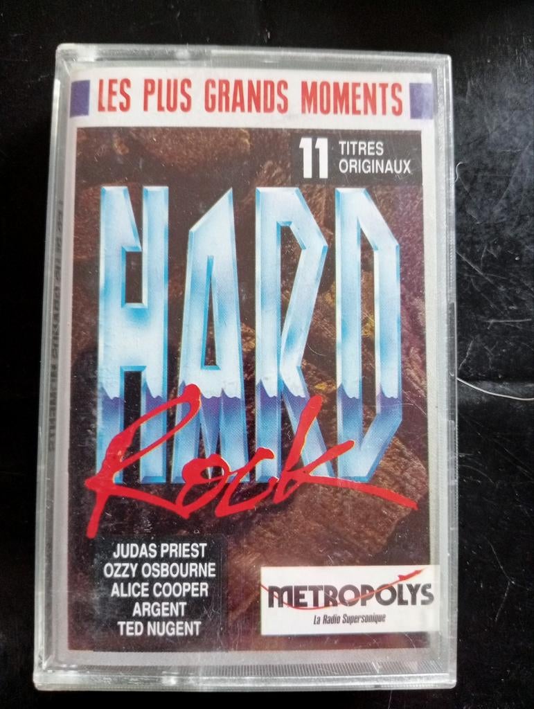 Les Plus Grands Moments Hard Rock cassette, Gebruikt, 1 bandje, Ophalen of Verzenden, Origineel