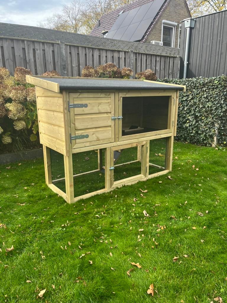 Konijnenhok / kippenhok / duurzaam, Dieren en Toebehoren, Knaagdieren en Konijnen | Hokken en Kooien, Nieuw, Hok, 90 cm of meer