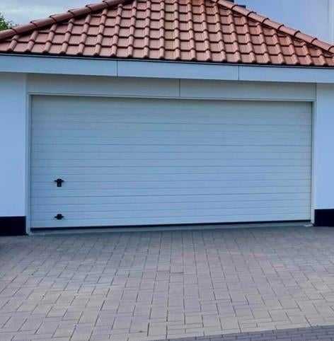 Nette overheaddeur B 4490 x H 2200 kleur wit, Doe-het-zelf en Verbouw, Deuren en Horren, Gebruikt, Binnendeur, 215 cm of meer