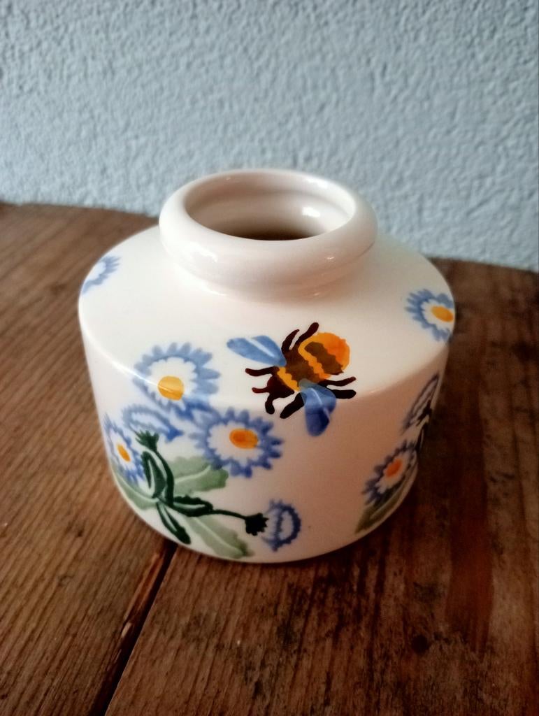 Emma Bridgewater vaasje (inkt flesje), Ophalen of Verzenden, Nieuw, Blauw, Minder dan 50 cm