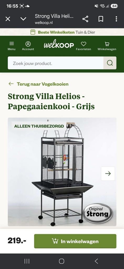Vogelkooi, Dieren en Toebehoren, Ophalen of Verzenden