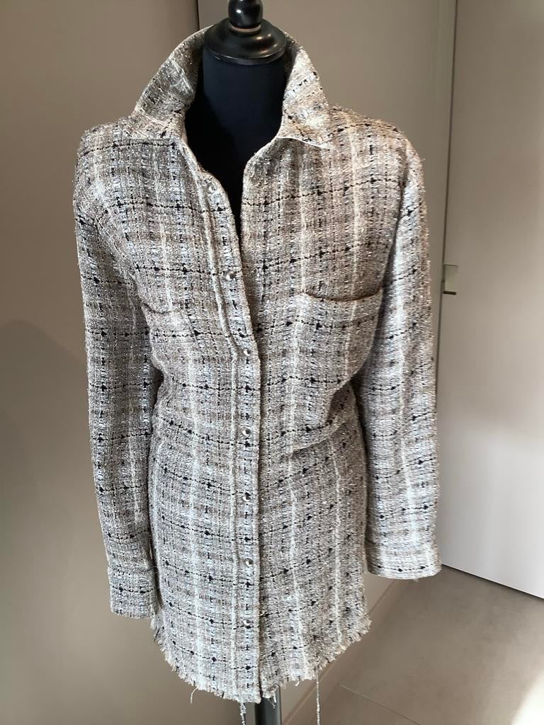 Mooie Tweed jasje/ blazer maat L XL, Kleding | Dames, Beige, Maat 42/44 (L), Nieuw, Ophalen of Verzenden