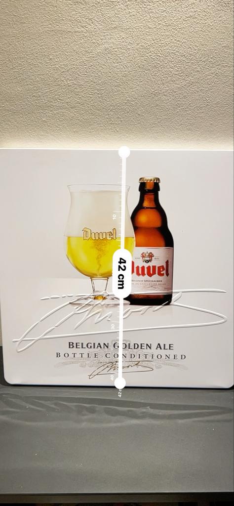 Duvel Reclamebord - Nieuwstaat, Verzamelen, Ophalen of Verzenden, Zo goed als nieuw, Reclamebord