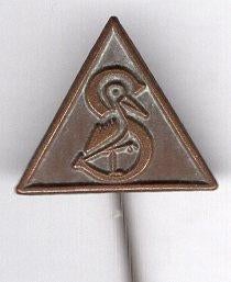 Machinefabriek Stork koper speldje ( U_472 ), Verzenden, Zo goed als nieuw, Transport, Speldje of Pin