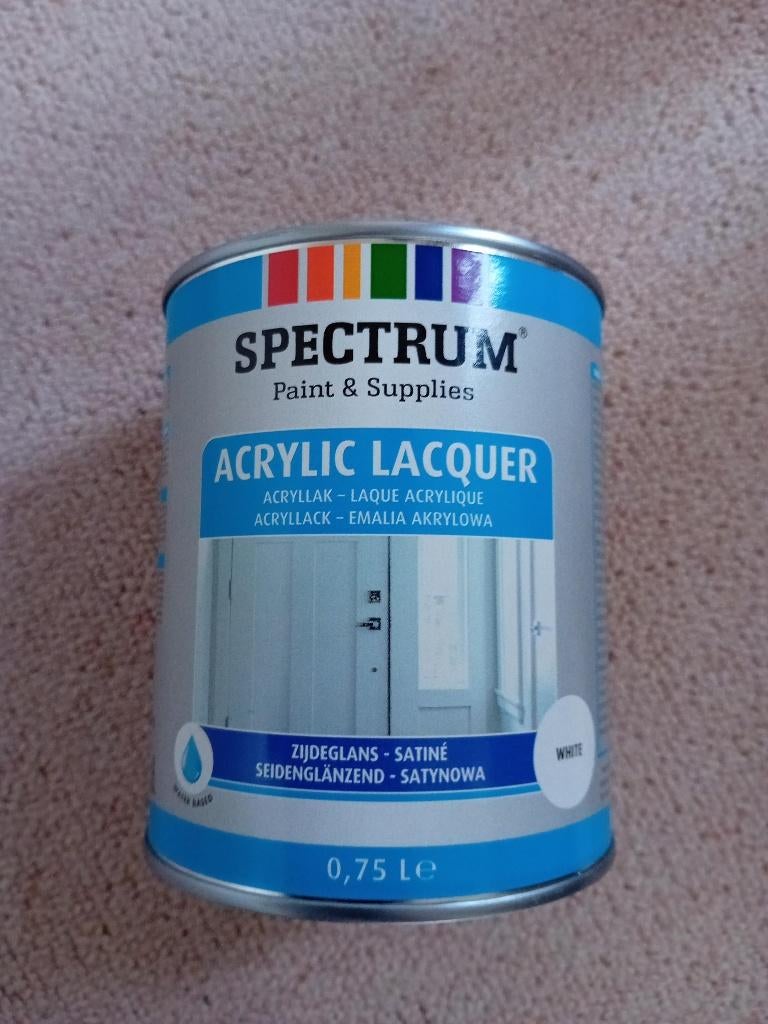 Spectrum acryllak, Doe-het-zelf en Verbouw, Verf, Beits en Lak, Wit, Nieuw, Ophalen of Verzenden, Lak