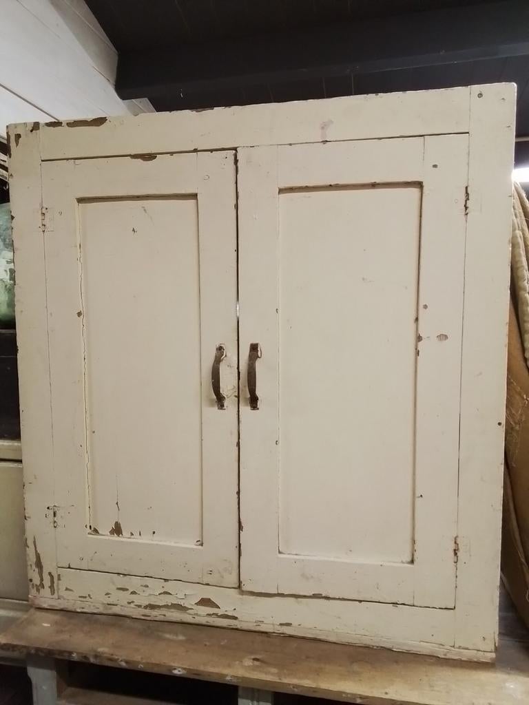 Oude houten brocante kast keukenkast kledingkast kastje, Ophalen