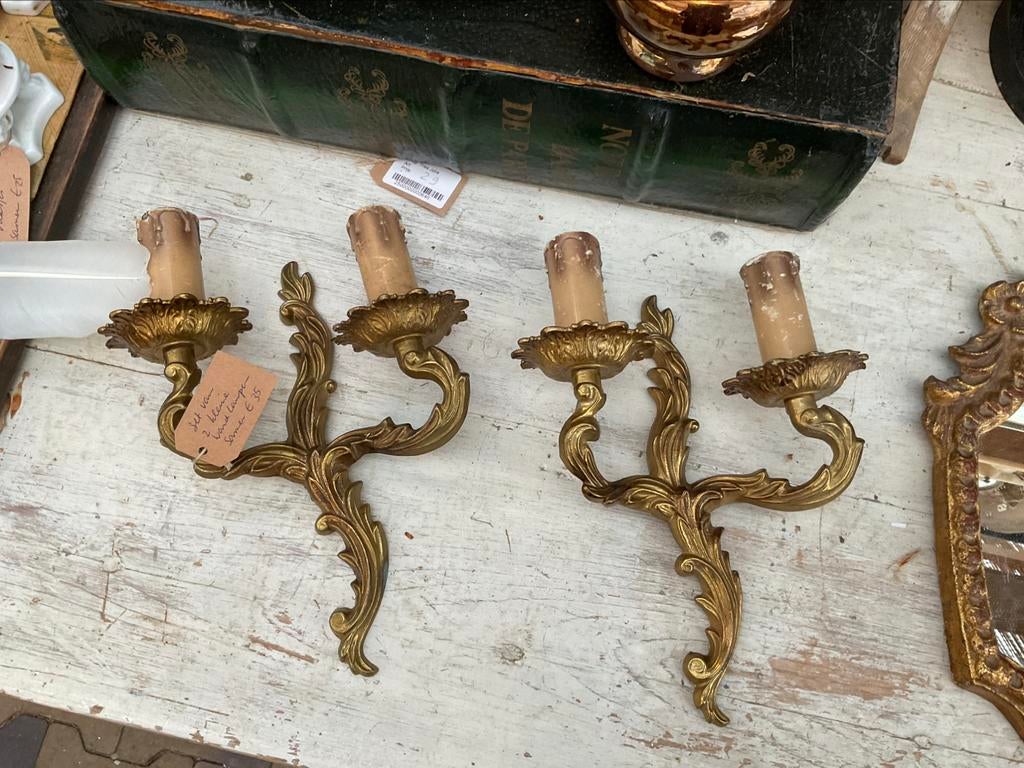 2 wandlampen in barok stijl *floor epe*, Huis en Inrichting, Lampen | Wandlampen, Ophalen of Verzenden, Zo goed als nieuw