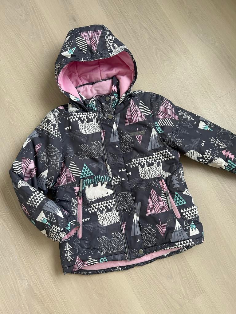 Ski jas meisjes - maat 122-128/ 7-8 jaar, Meisje, Ophalen of Verzenden, Zo goed als nieuw, Crockid