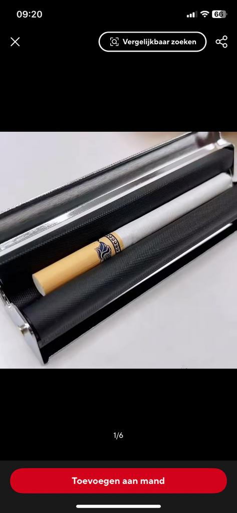 Hulpmiddel bij sigaretten rollen, nieuw, Ophalen of Verzenden, Nieuw