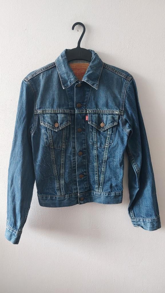 Levis Vintage Clothing USA 70505 big E denim jacket XS, Blauw, Ophalen of Verzenden, Maat 34 (XS) of kleiner, Levi’s