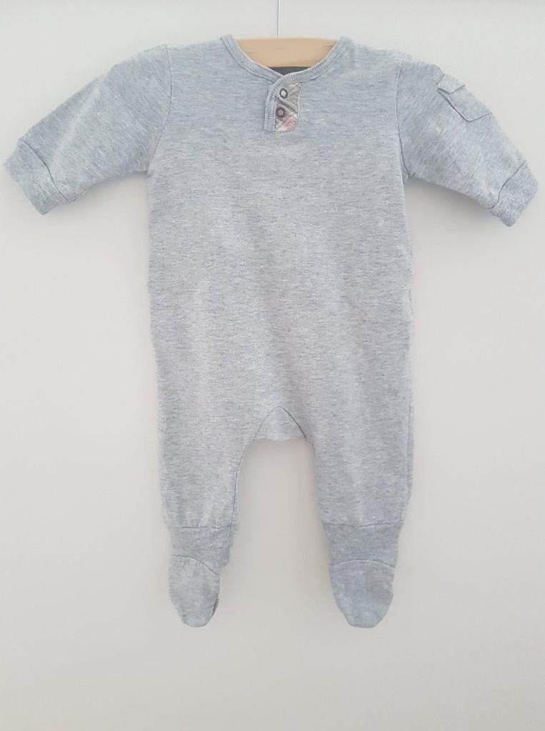 Burberry romper pakje grijs 50, Verzenden, Zo goed als nieuw, Jongetje of Meisje, Pakje