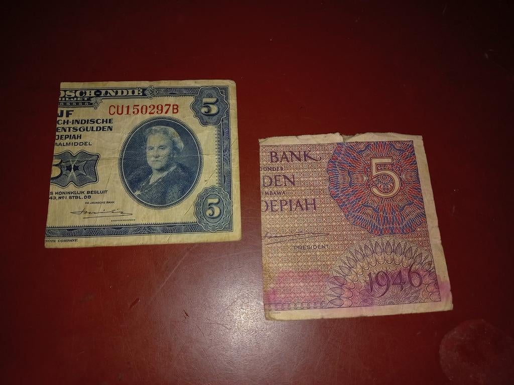 Ned. Indië, Postzegels en Munten, Bankbiljetten | Nederland, Ophalen of Verzenden