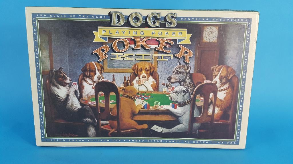Dogs Playing Poker Kit, poker set fishes, Friedman 7C3, Tweedehands verkoop, Tweedehands verkoop, Gebruikt, Ophalen of Verzenden