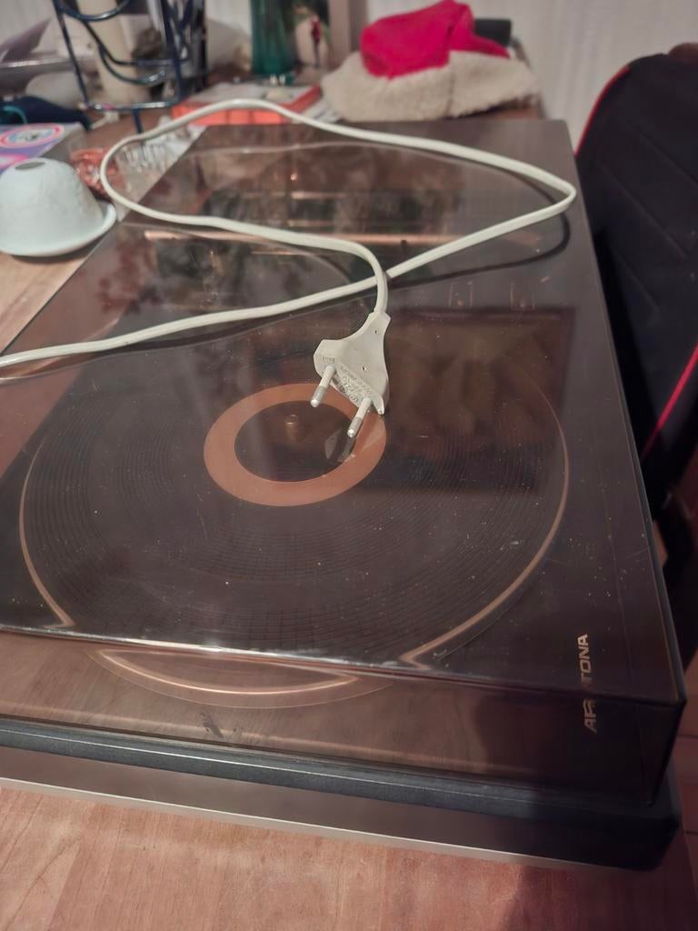 Vintage Jaren 70 platenspeler Aristona, Ophalen of Verzenden, Gebruikt, Overige merken