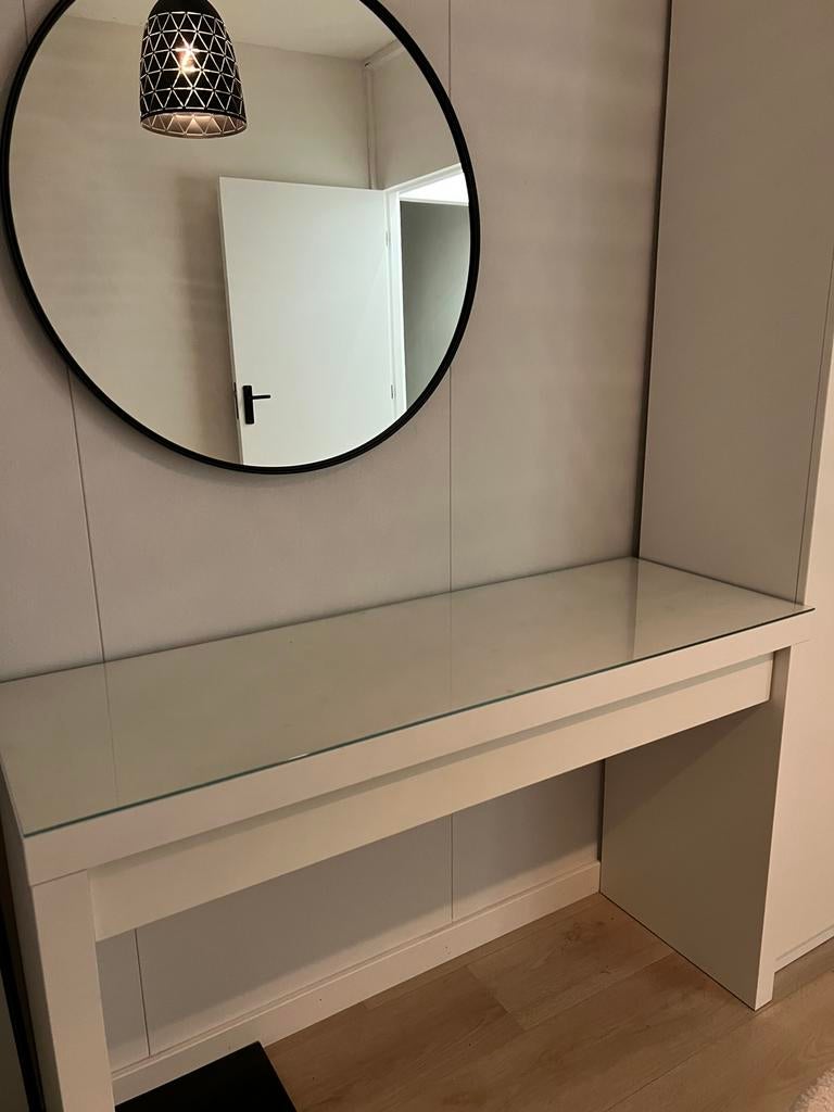 Malm make up tafel nieuw, Huis en Inrichting, Ophalen of Verzenden, Zo goed als nieuw, 50 tot 100 cm, Minder dan 100 cm