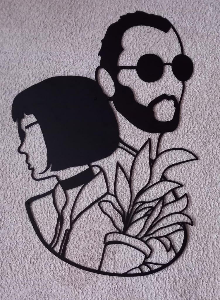 Stalen wanddecodatie - Leon the Professional, Ophalen of Verzenden, Zo goed als nieuw