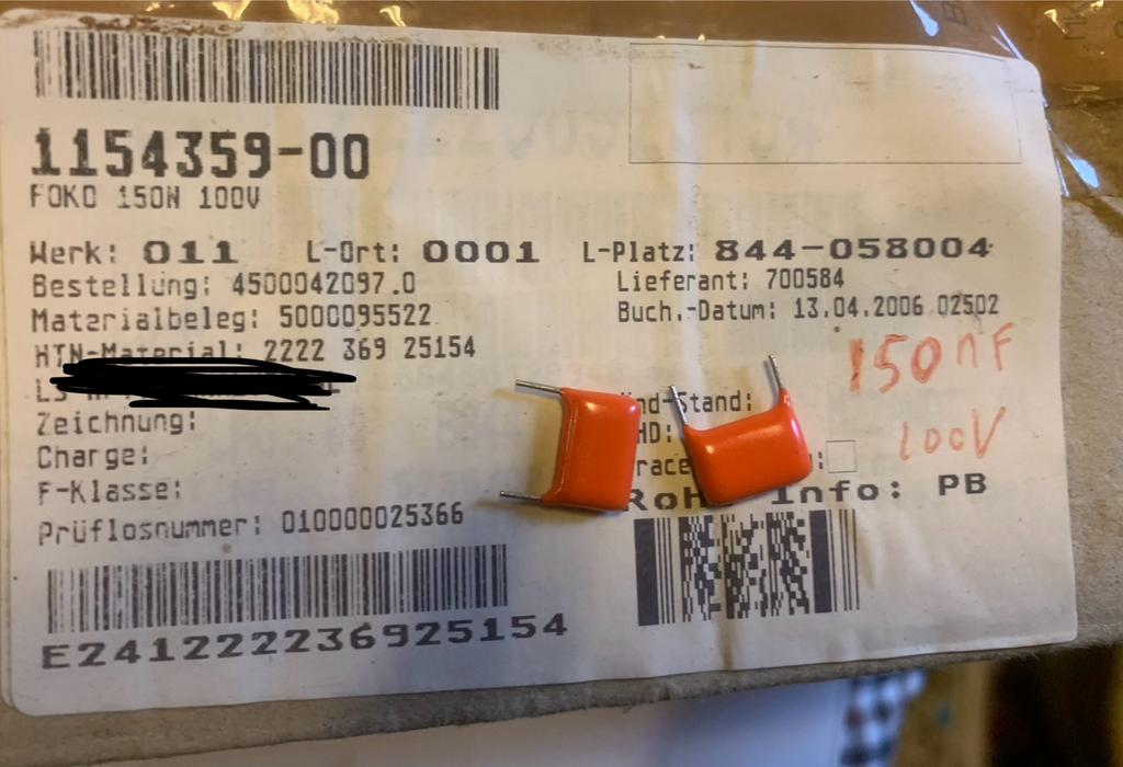 Philips MKT filmcondensatoren 100nF; 150nF, Ophalen of Verzenden, Nieuw