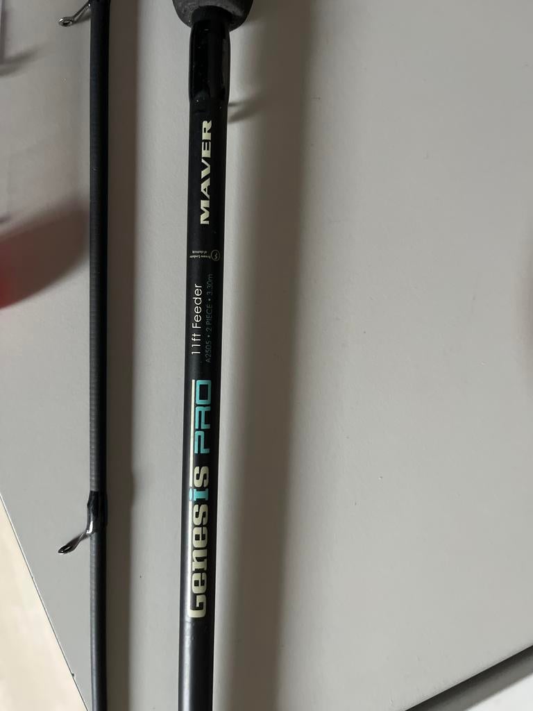 Maver Genesis Pro Feeder 11ft met 3 toppen, Watersport en Boten, Hengelsport | Witvissen, Gebruikt, Werphengel, Ophalen