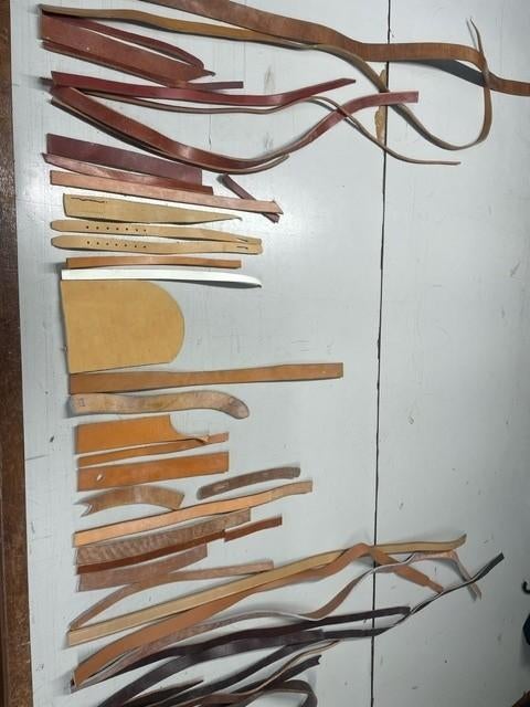 Leer stroken leder riemen restpartij LARP Cosplay, Ophalen of Verzenden, Nieuw, Overige typen