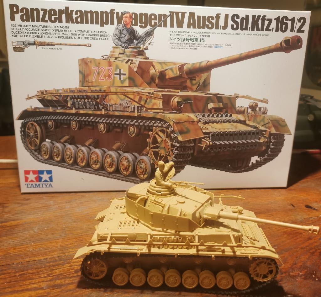 1/35 Tamiya Panzerkampfwagen IV, Hobby en Vrije tijd, Modelbouw | Figuren en Diorama's, Ophalen of Verzenden, Gebruikt, 1:35 tot 1:50