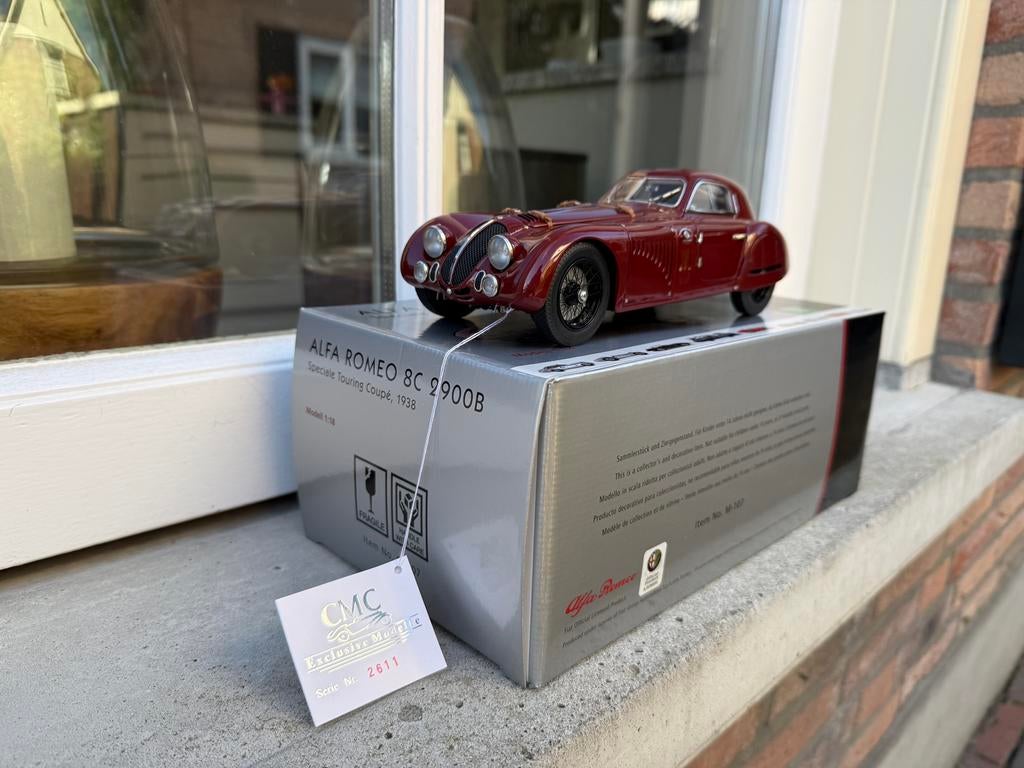 1:18 Alfa Romeo 8C 2900B Speciale Touring 1938 CMC M-107, Hobby en Vrije tijd, Modelauto's | 1:18, Overige merken, Auto, Ophalen of Verzenden