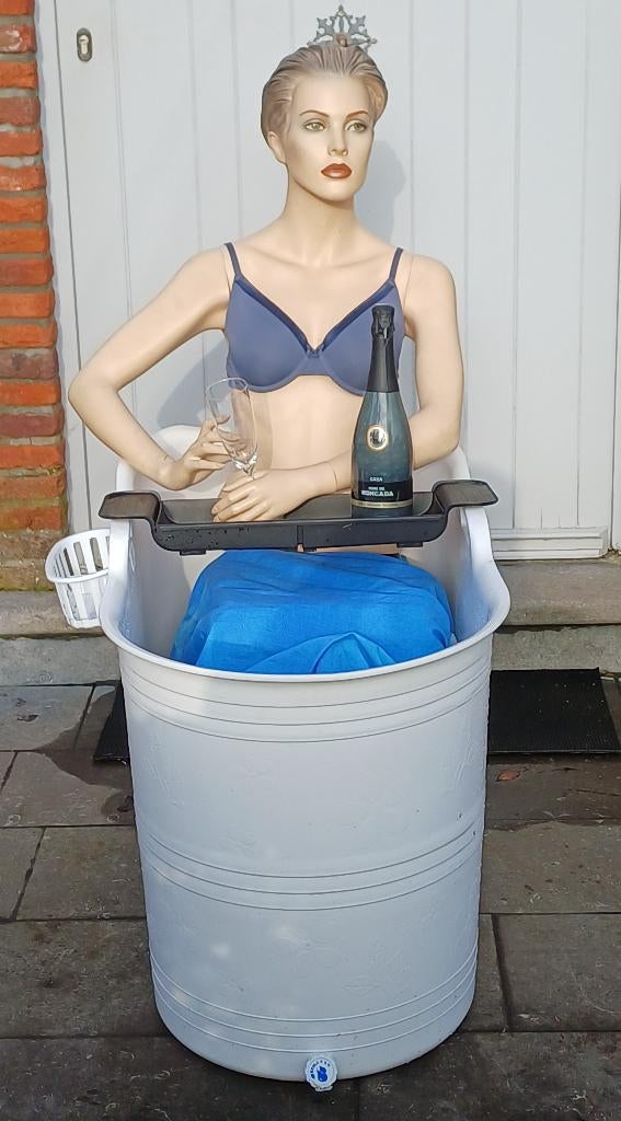 = Mannequin Bath Bucket Mobiele Badkuip, Ophalen, Zo goed als nieuw, Wit