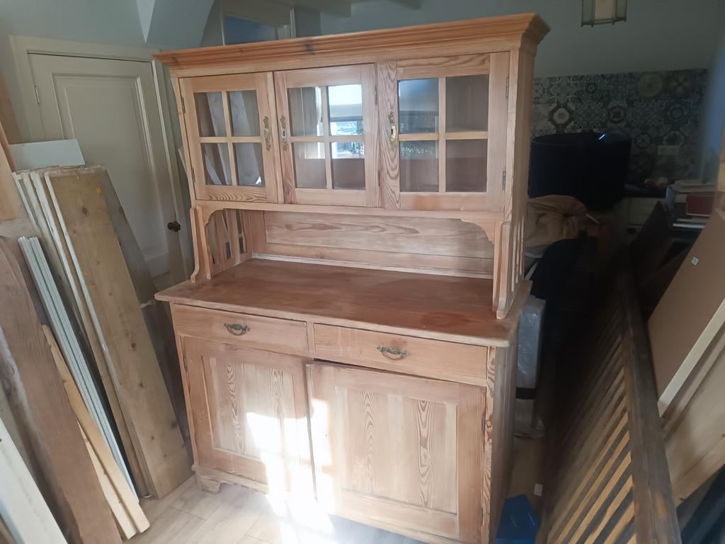 Grenen buffetkast, Huis en Inrichting, Kasten | Buffetkasten, Ophalen, Gebruikt, 100 tot 150 cm, 150 tot 200 cm