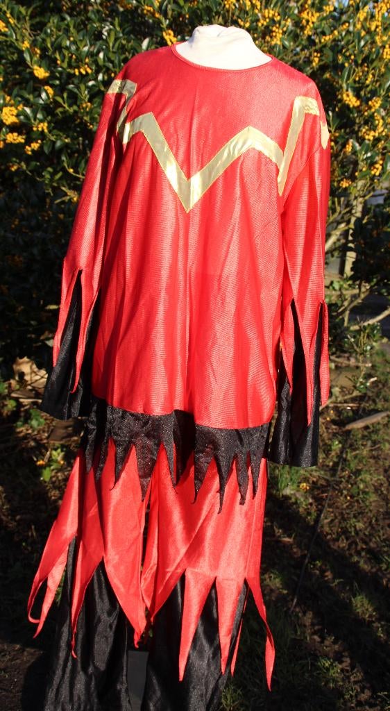 Nieuw ! duivels-pak , 2 delig , maat 54 / 56 - Carnaval, Maat 52/54 (L), ., Nieuw, Ophalen of Verzenden