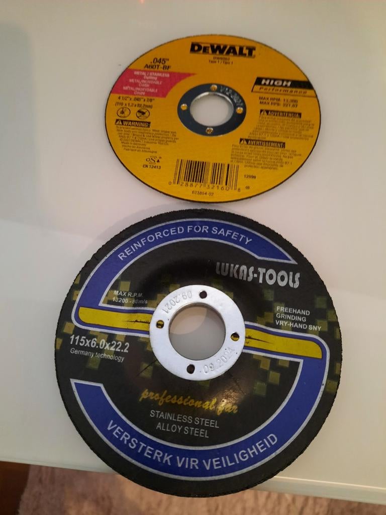 Schuurmachine Schijven - Dewalt & Lukas-Tools, Doe-het-zelf en Verbouw, Gereedschap | Schuurmachines, Ophalen of Verzenden, Gebruikt