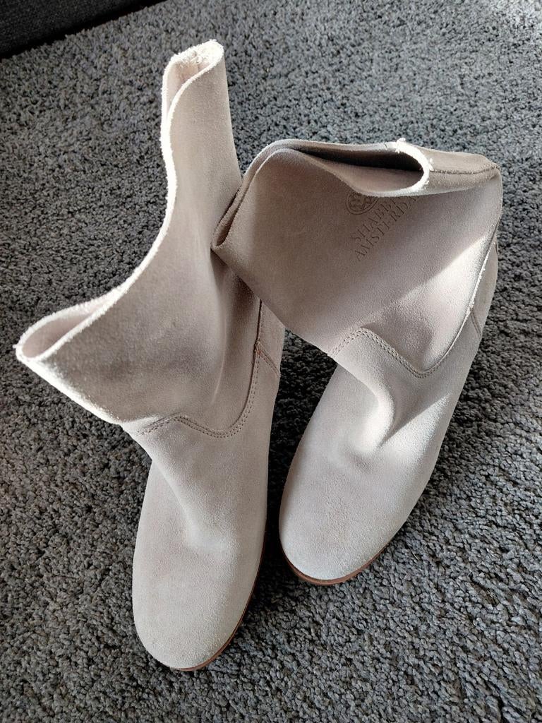 Shabbies Amsterdam, Kleding | Dames, Schoenen, Shabbies Amsterdam, Lage of Enkellaarzen, Ophalen of Verzenden, Grijs