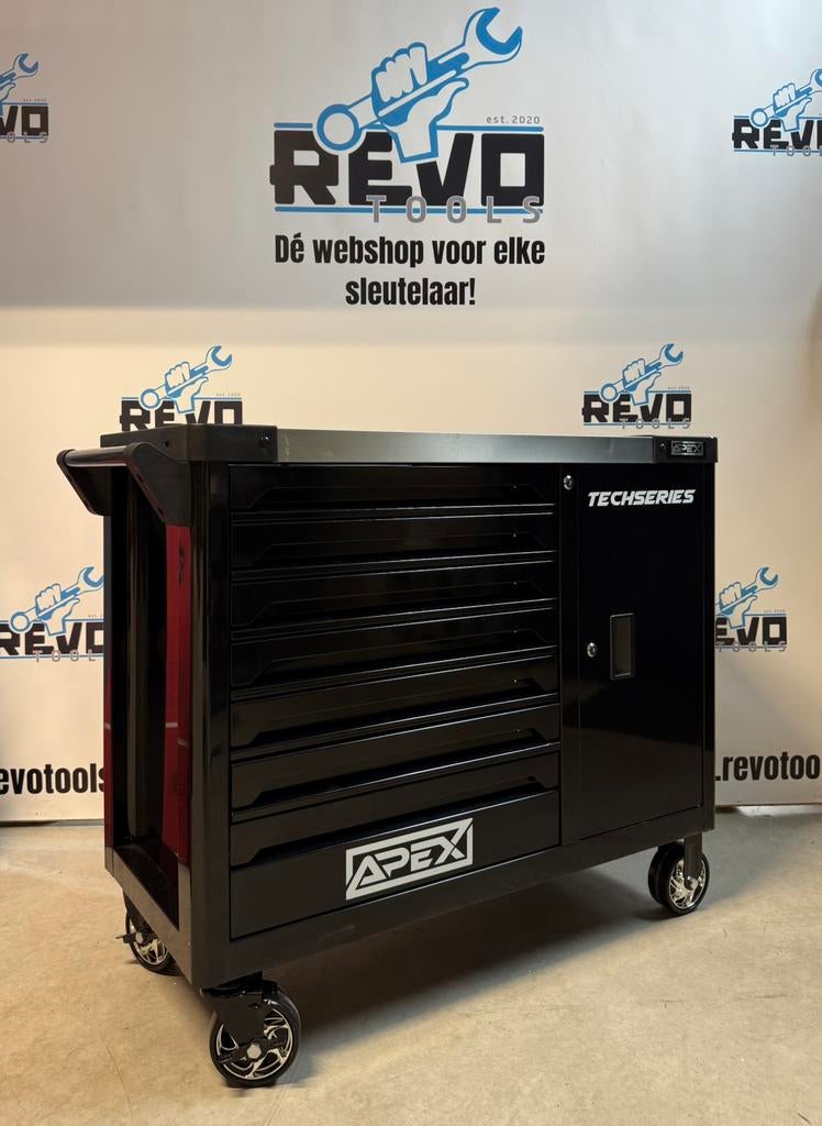 Gereedschapswagen breed gevuld Apex Met krachtdoppen, Nieuw, Nederland, Apex, Info@apex.nl