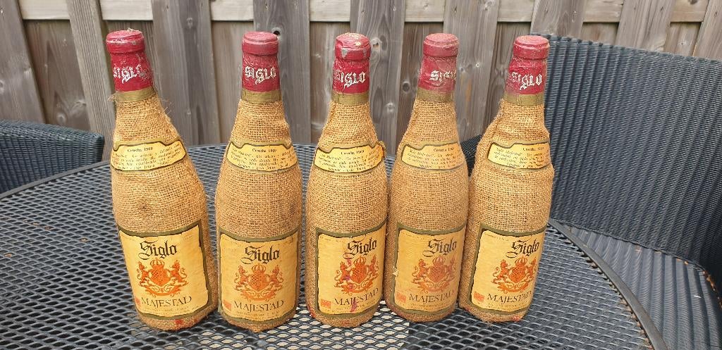 5 x Siglo Majestad Cosecha 1969, Verzamelen, Wijnen, Nieuw, Rode wijn, Spanje, Vol, Ophalen of Verzenden