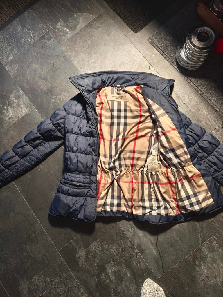 Burberry jas m s, Ophalen of Verzenden, Zo goed als nieuw, Maat 38/40 (M), Blauw