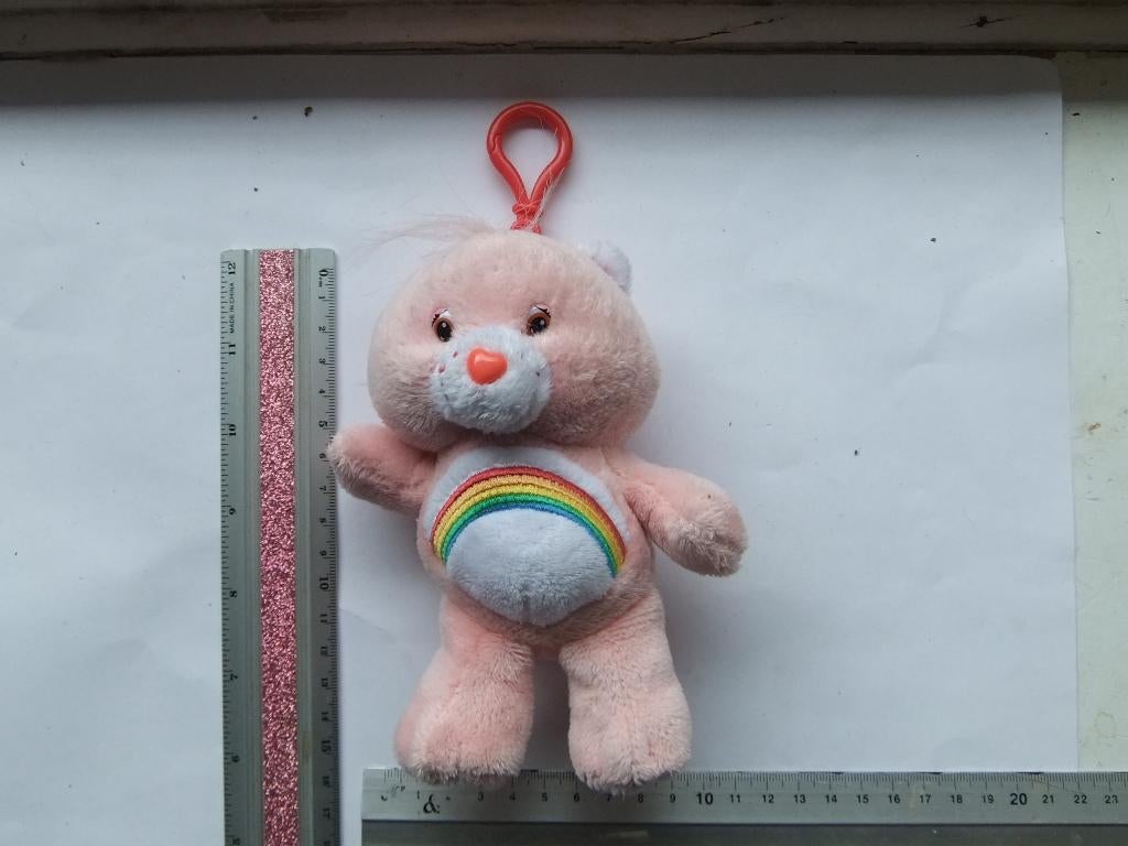 Troetelbeertjes sleutelhanger geel regenboog 15cm, Ophalen of Verzenden, Nieuw