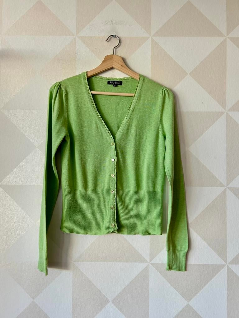 King Louie Cardi V Cocoon vest vestje groen M/38, Kleding | Dames, Ophalen of Verzenden, Gedragen, Maat 38/40 (M), Groen